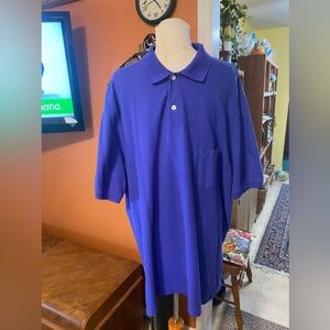 Men's Classic Polo Cotton Shirt in Royal Blue